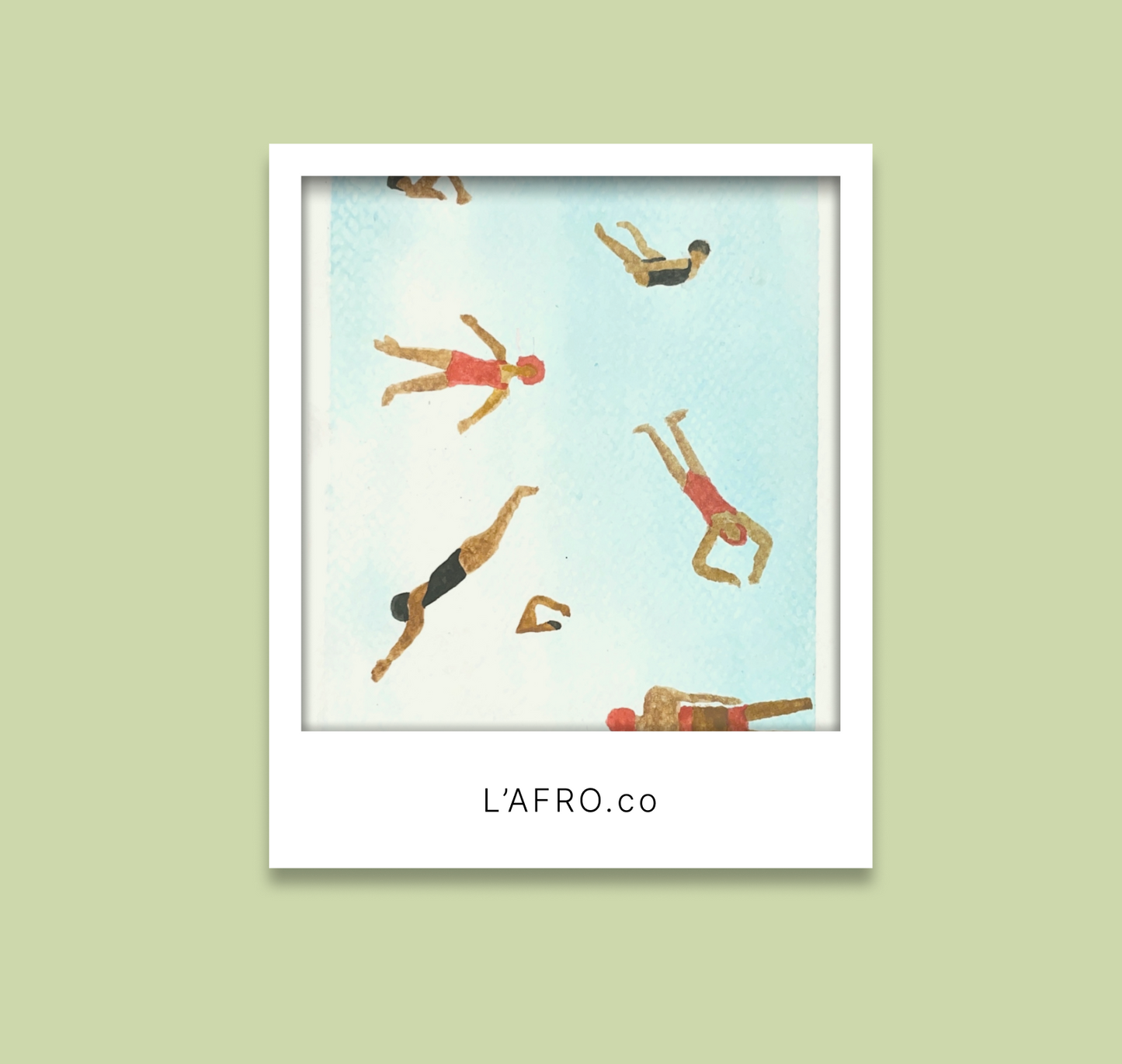 L’AFRO translucent Polaroid cards