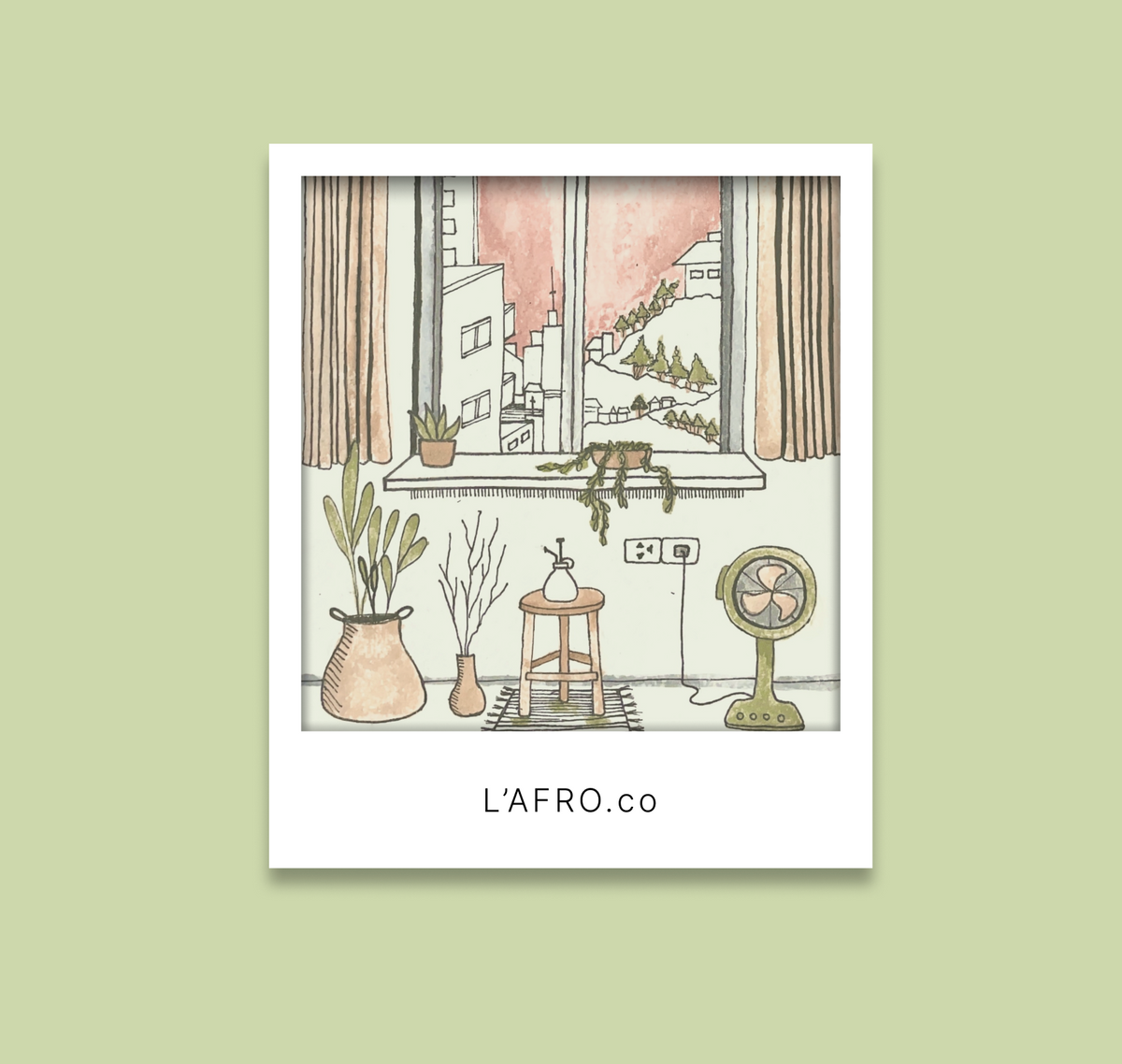 L’AFRO translucent Polaroid cards