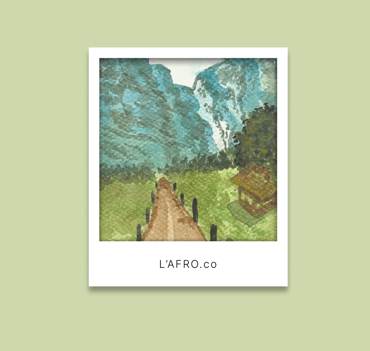 L’AFRO translucent Polaroid cards