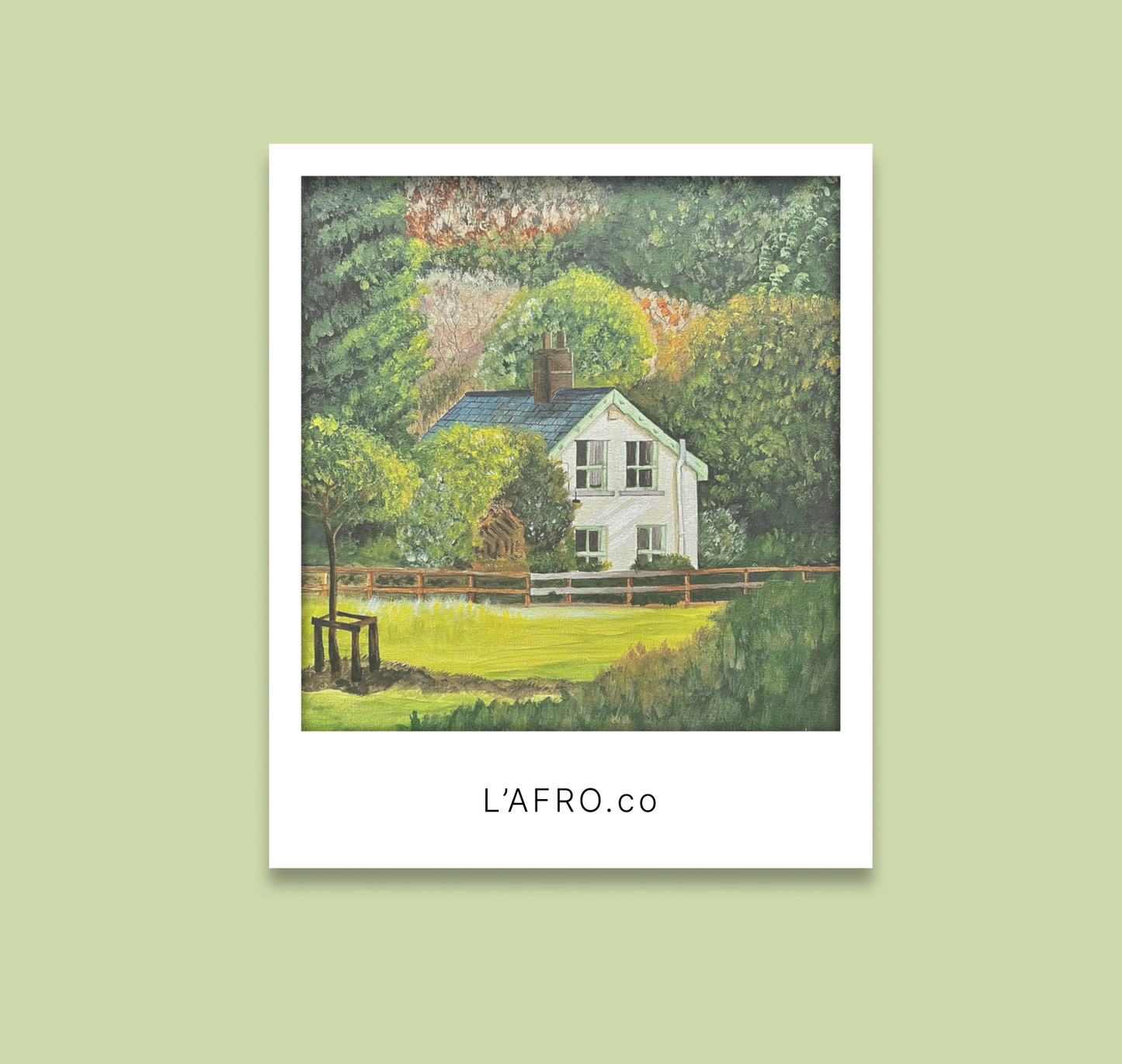 L’AFRO translucent Polaroid cards