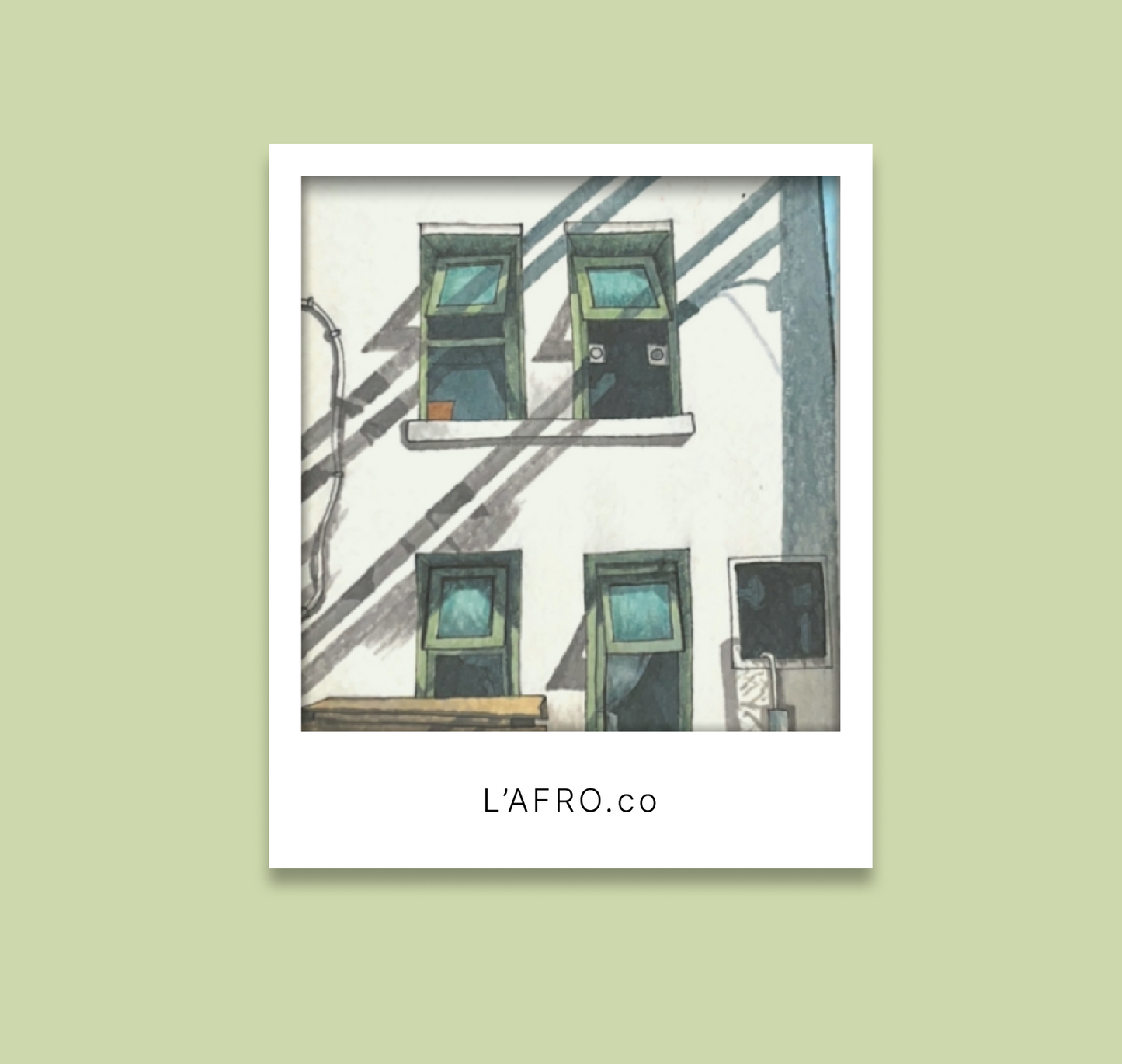 L’AFRO translucent Polaroid cards
