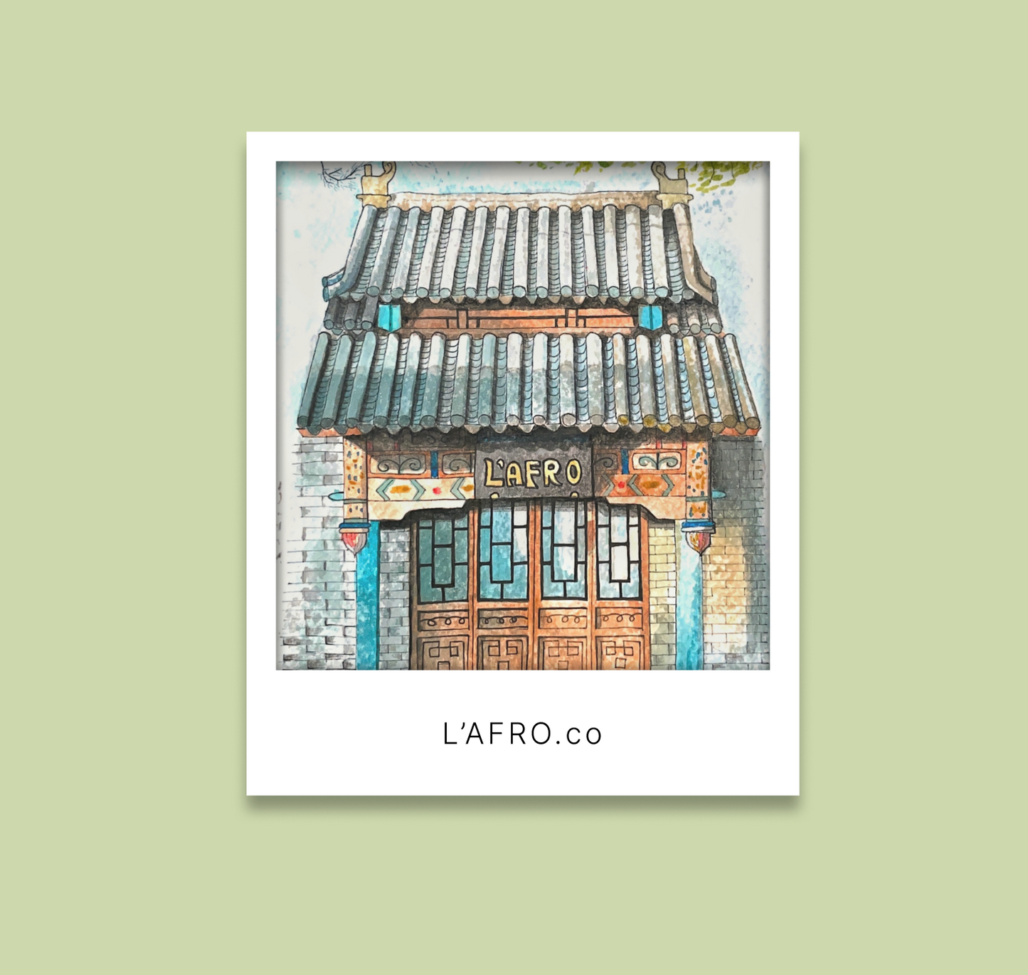 L’AFRO translucent Polaroid cards
