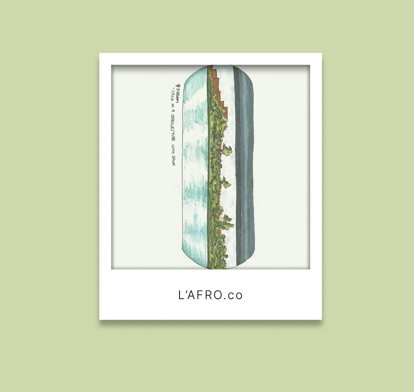 L’AFRO translucent Polaroid cards
